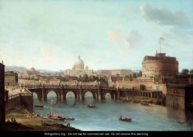 Rome View of the Tiber - Antonio Joli