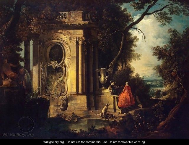 Scene in a Park - Jacques de Lajoue
