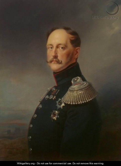 Portrait of Emperor Nicholas I - Franz Kruger