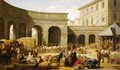 The Courtyard of the Customs House - Francois-Bernard Lepicie