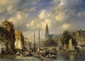 Urban Landscape - Charles Henri Joseph Leickert