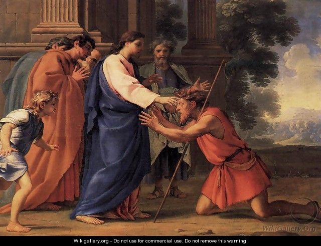 Christ Healing the Blind Man - Eustache Le Sueur