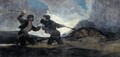Duel with Cudgels 2 - Francisco De Goya y Lucientes