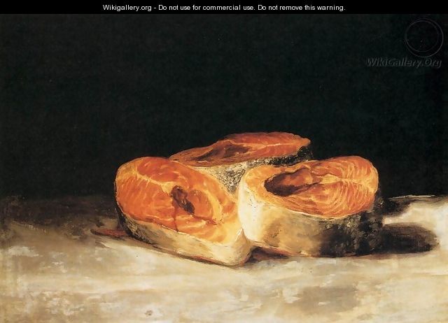 Still-Life Three Salmon Steaks - Francisco De Goya y Lucientes