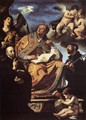 St Gregory the Great with Sts Ignatius and Francis Xavier - Guercino