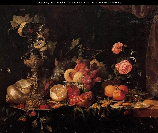 Still-Life with Flowers and Fruit - Jan Davidsz. De Heem