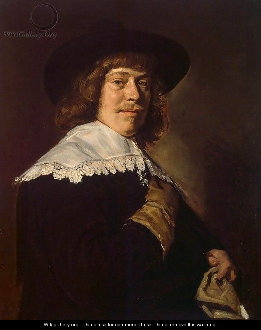 Portrait of a Young Man Holding a Glove - Frans Hals