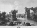 Ruins of the Augustan Bridge at Narni - Georg Abraham Hackert