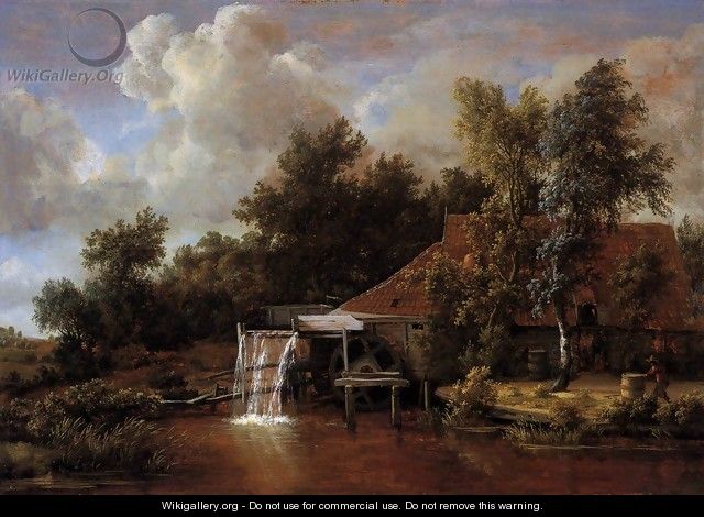 A Watermill - Meindert Hobbema