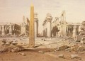 View of the Ruins of the Temple of Karnak - (after) Hildebrandt, Eduard