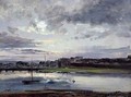The Elbe and the New Town Dresden in the Evening Light - Johan Christian Clausen Dahl