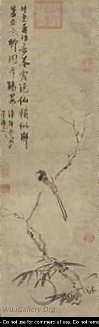 Bird on Branch Ming Dynasty - Yue Dai