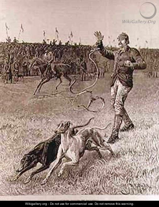 Coursing Slipping the Greyhounds - S. T. Dadd