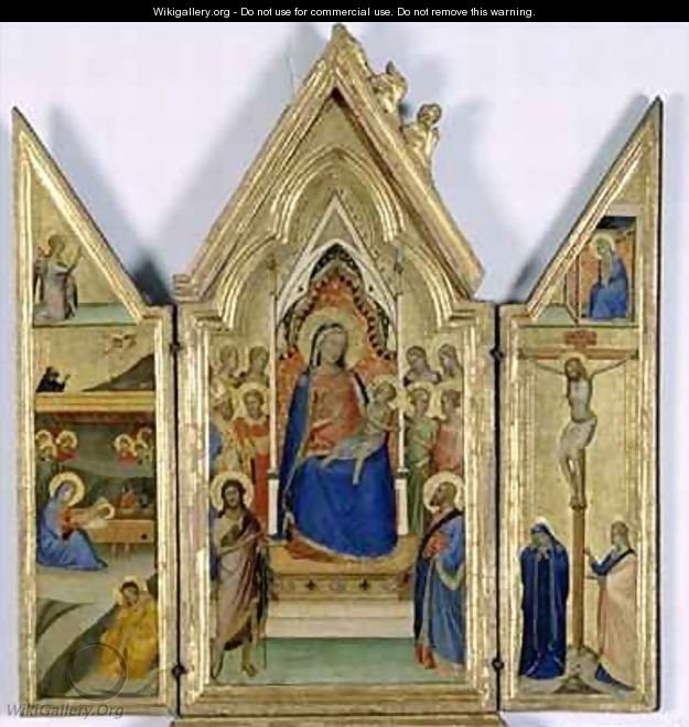 Triptych with Madonna and Child - Bernardo Daddi