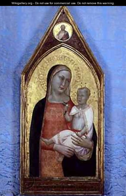 The Madonna and Child with a Goldfinch - Bernardo Daddi