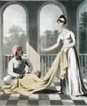 A European Lady giving instructions to her Durzee - Charles D'Oyly