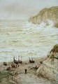 Beer Cove in a Storm - Frank Dadd