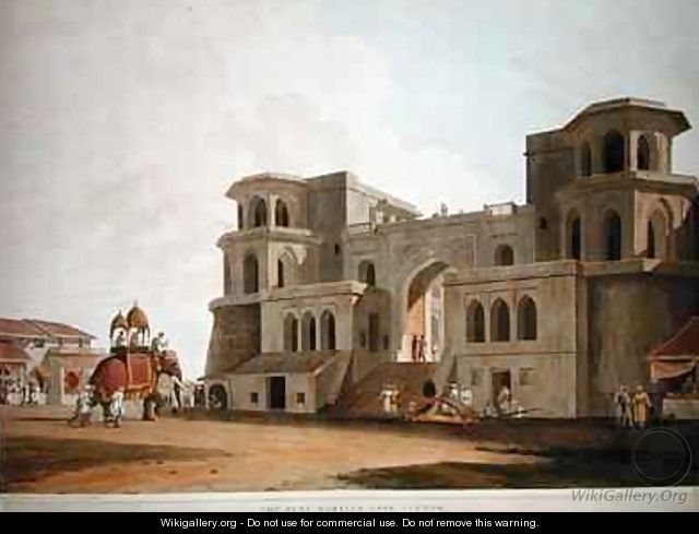 The Punj Mahalla Gate Lucnow - Thomas & William Daniell
