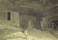 Part of the Kanaree Caves Salsette - Thomas & William Daniell
