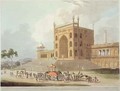 Eastern Gate of the Jummah Musjid at Delhi - Thomas Daniell