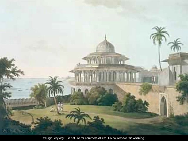 The Chalees Satoon in the Fort of Allahabad on the River Jumna - Thomas Daniell