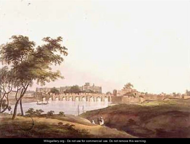 The Bridge at Juonpore Bengal - Thomas Daniell