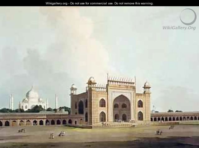 The Taj Mahal at Agra - Thomas Daniell