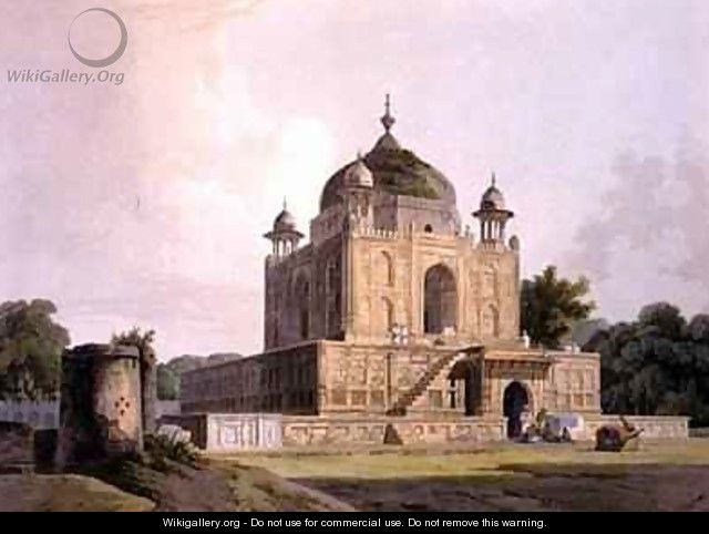 Mausoleum of Sultan Purveiz near Allahabad - Thomas Daniell