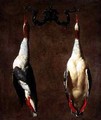 Two Wild Ducks Hanging - Cesare Dandini