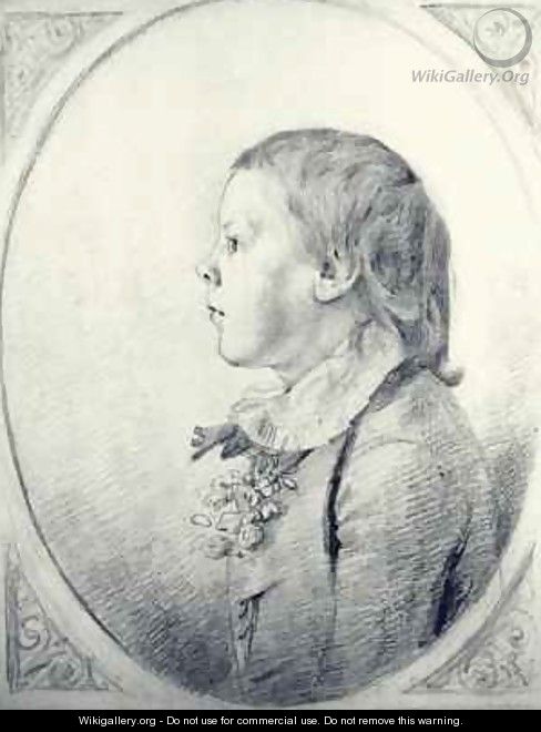 A profile Portrait of a young Boy - George Dance