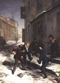 Children Chasing a Rat - Andre Henri Dargelas