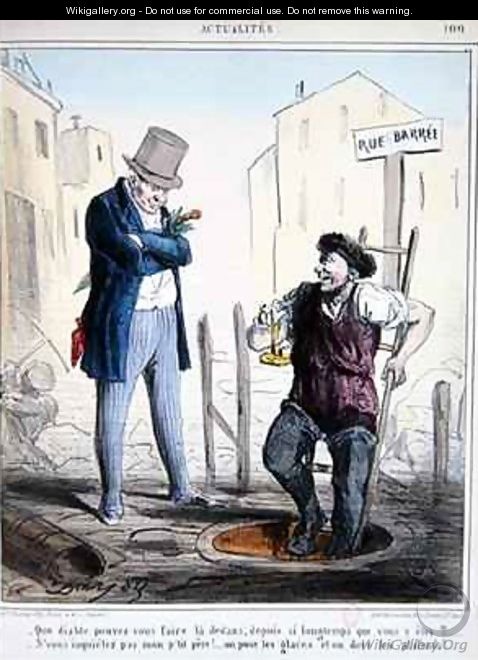 Sewer worker of Paris - Alfred Henri Darjou