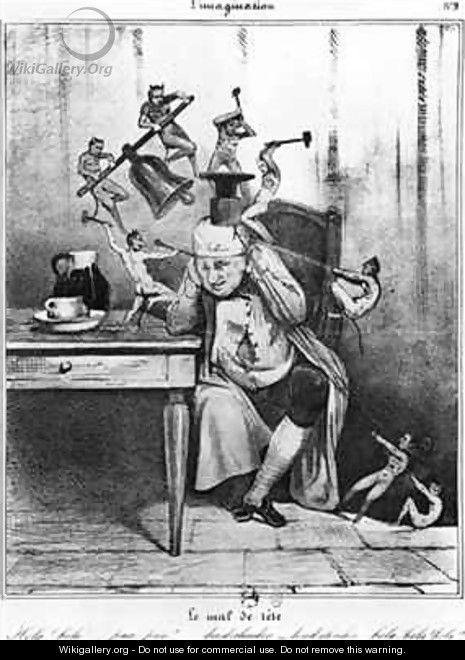 The headache - Honoré Daumier