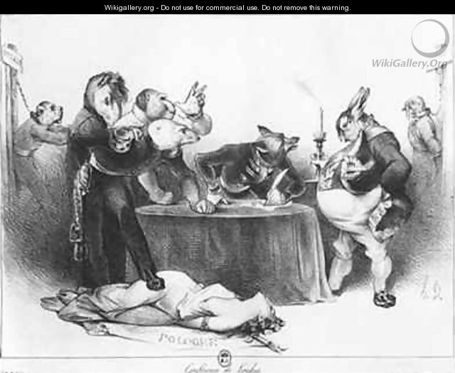 The London Conference - Honoré Daumier