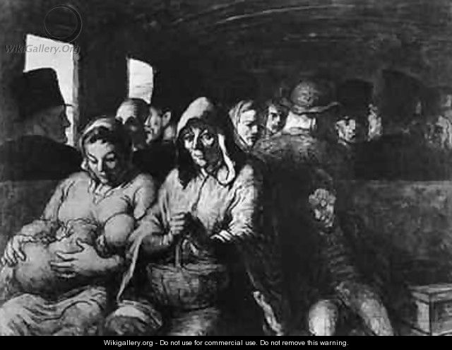 The Third Class Carriage 3 - Honoré Daumier
