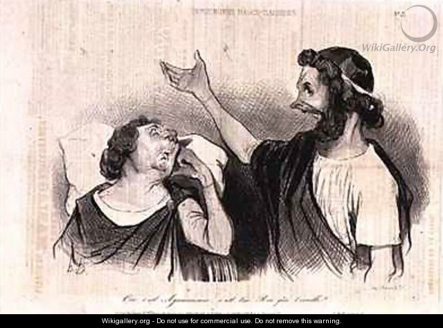Physiognomy of the Characters of Classical Tragedy Yes it is Agamemnon your king who awakens you - Honoré Daumier