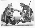 The Civil War in Portugal bringing into conflict Pedro I 1798-1834 Emperor of Brazil and King of Portugal and Dom Miguel 1802-66 - Honoré Daumier