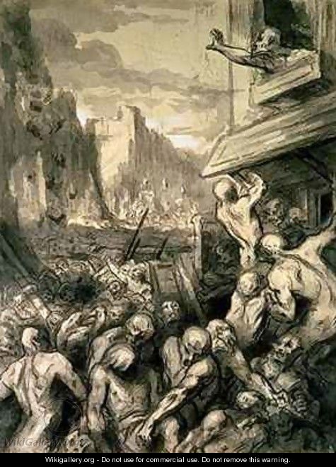 The Destruction of Sodom - Honoré Daumier