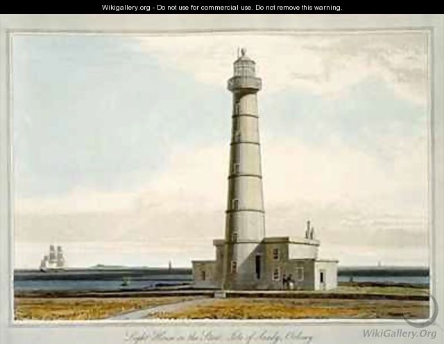 Light House on the Start Isle of Sandy Orkney - William Daniell, R. A.