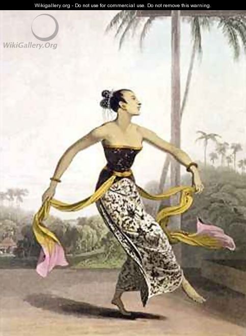 A Ronggeng or Dancing Girl - William Daniell, R. A.