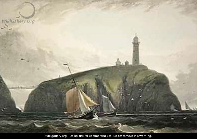 Lighthouse on the South Stack Holyhead - William Daniell, R. A.