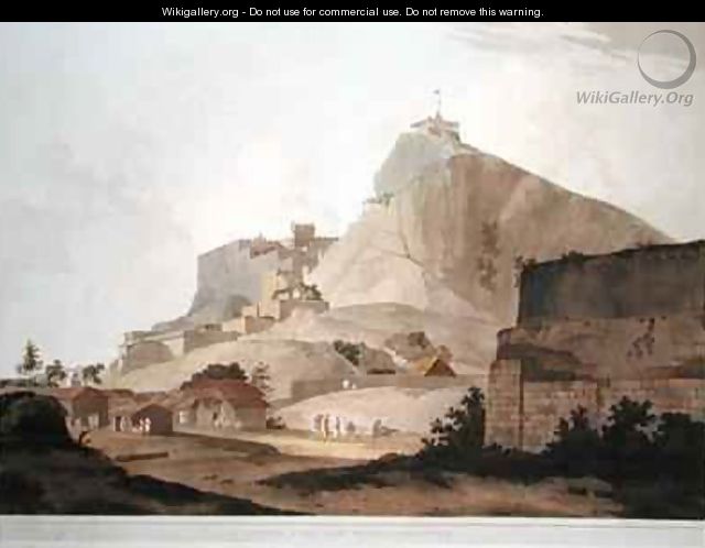 South East View of Trichinopoly - (after) Daniell, Thomas