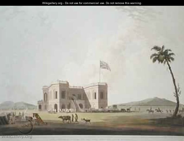 The Assembly Rooms on the Race Ground near Madras - (after) Daniell, Thomas