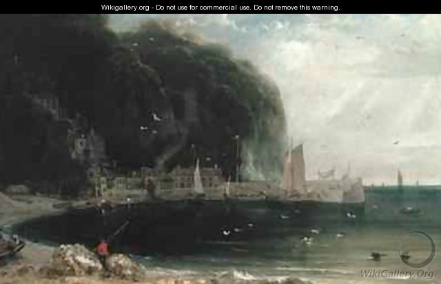 Clovelly in the Bristol Channel - William Daniell, R. A.