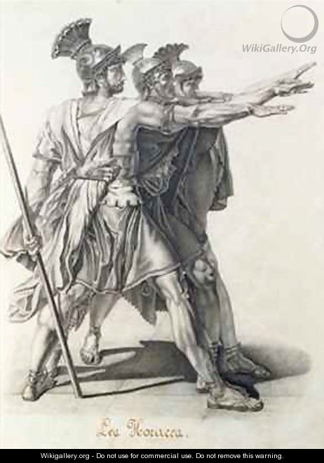The Oath of the Horatii - (after) David, Jacques Louis