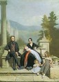 Henry Granville Fitzalan Howard with Minna Lyons and his three elder children - Victor Dartiguenave