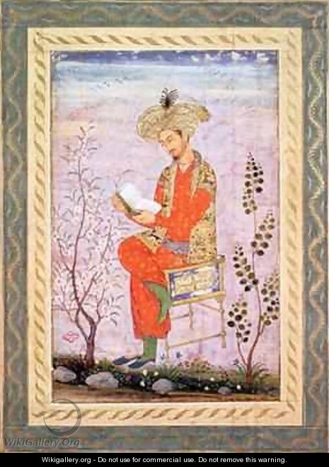 Babur Reading Mughal - Bishn Das