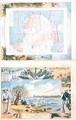 Map of French possessions and spheres of influence in Africa and a view of the river Senegal - (after) Dascher, G.