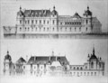 Design for the reconstruction of the north facade and the facade of the Petit Chateau of the Chateau de Chantilly - Pierre Jerome Honore Daumet