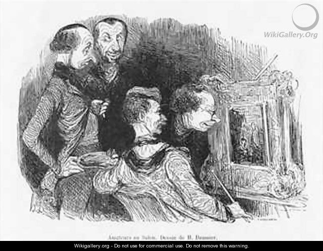 Amateurs at the Salon - (after) Daumier, Honore